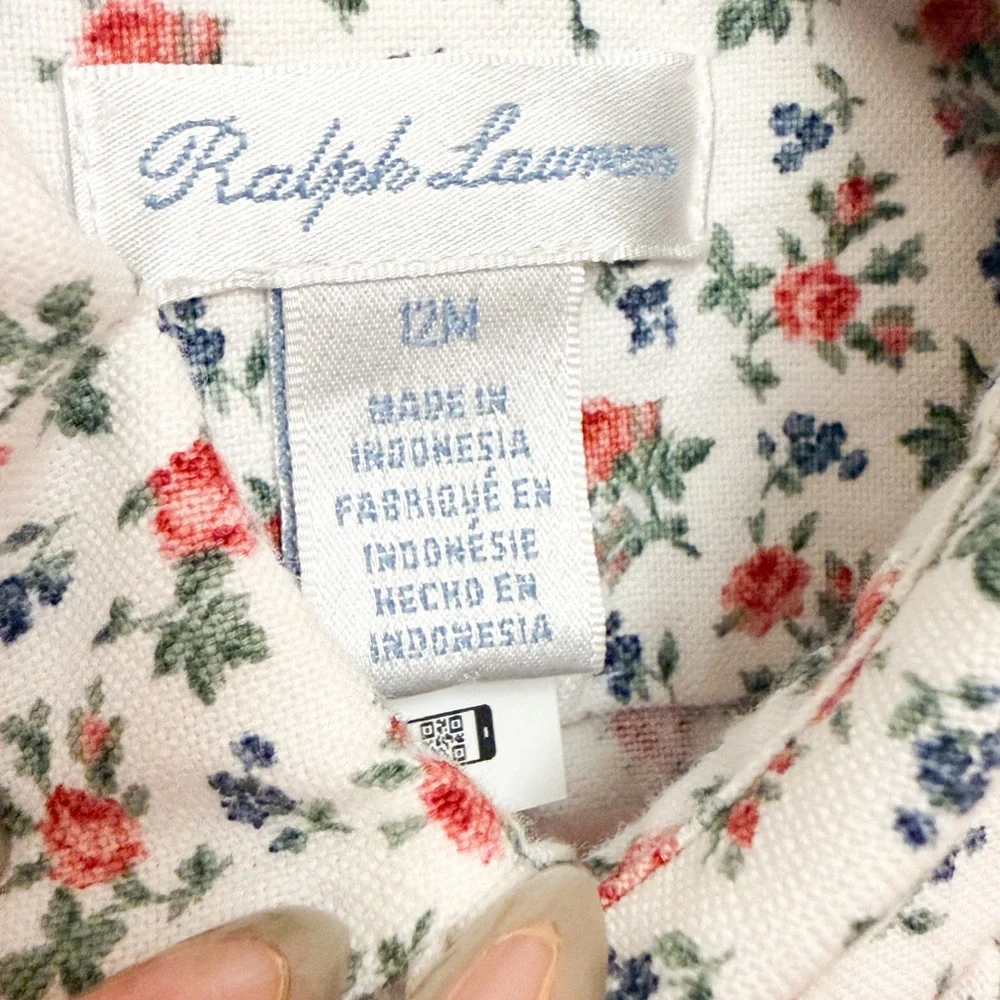 Ralph Lauren White Floral Kids Dress